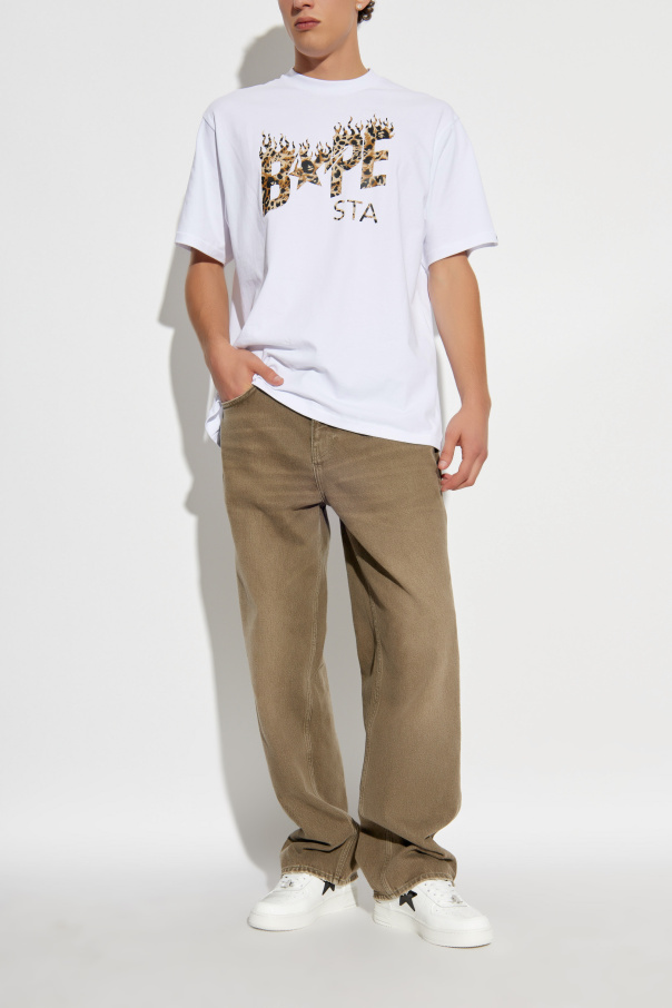 A BATHING APE® T-Shirt mit aufgedrucktem Logo