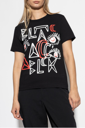 Comme des Garçons Black Camiseta com estampa