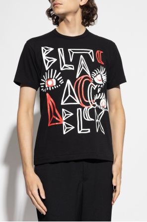 Comme des Garçons Black Camiseta com estampa