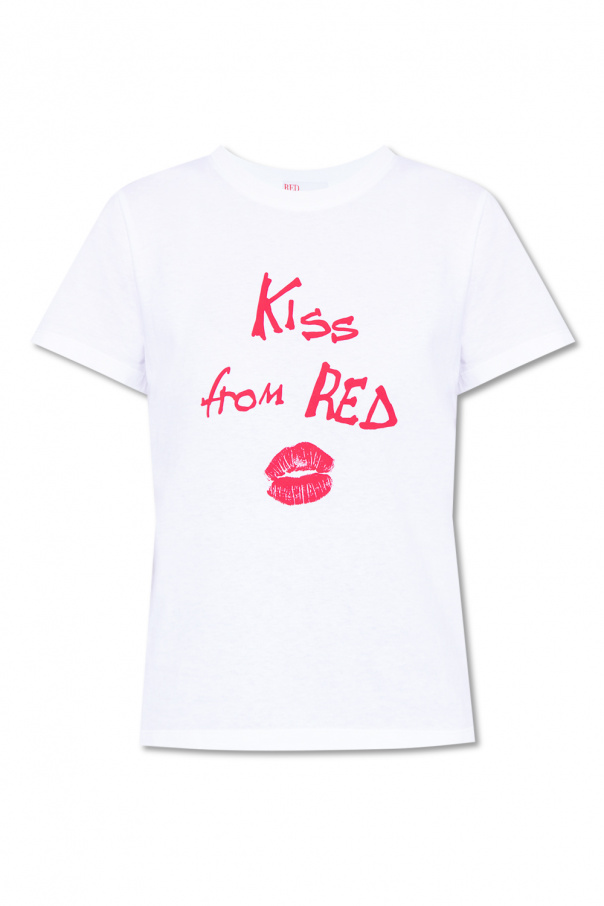 Red lanyard valentino Printed T-shirt