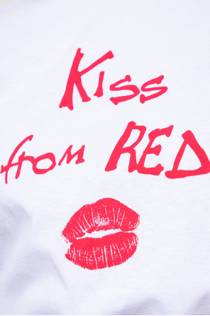 Red Roman valentino Printed T-shirt
