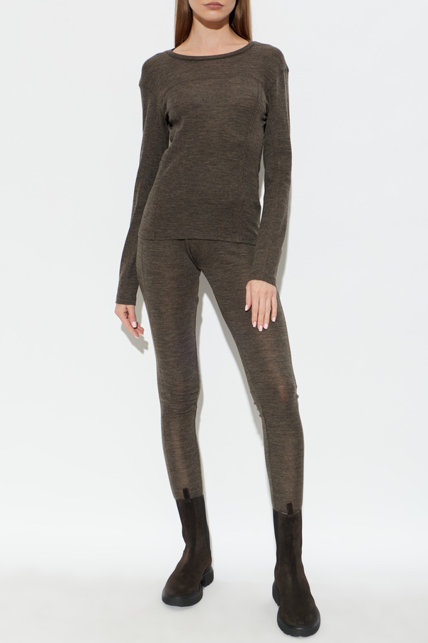 Rethinkit Studios Top de lana con cuello redondo