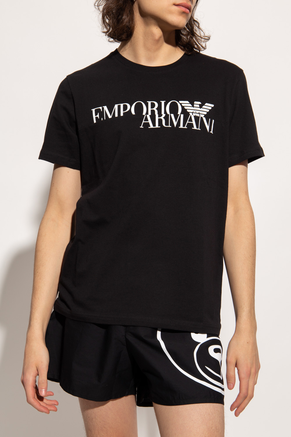 Emporio lotus armani Logo T-shirt