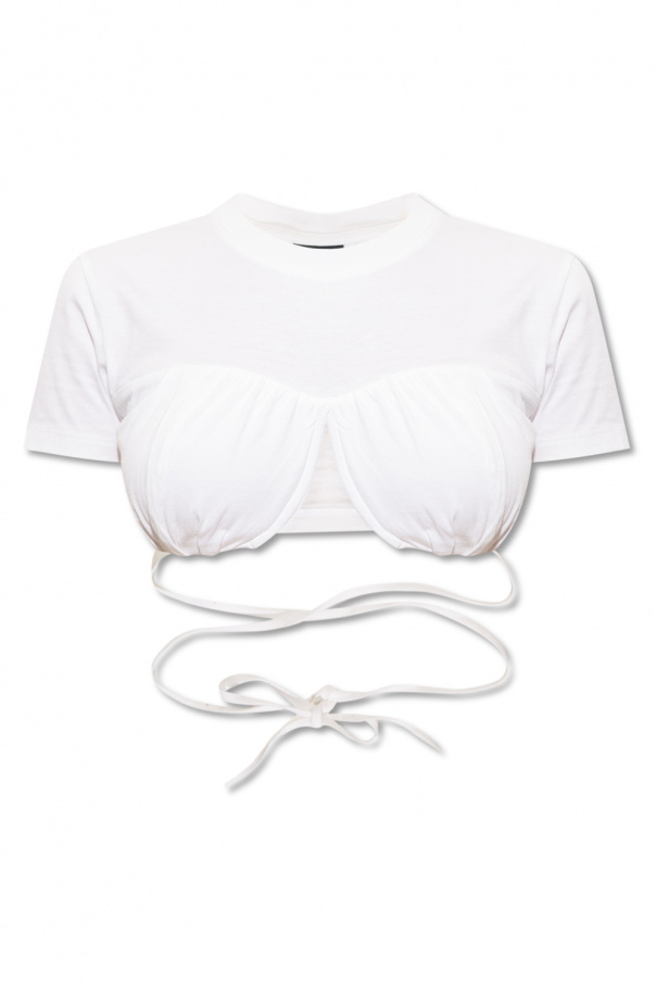 Jacquemus ‘Baci’ crop top with underwires