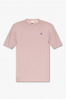 River Island Petite Langærmet T-shirt med dyb rund hals i blå
