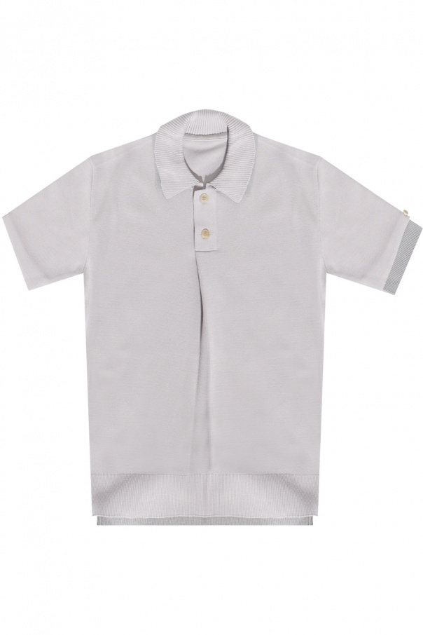 Jacquemus POLO CINTRE SLIM FIT DETAILS DE COL ET DETAILS DE MANCHES EN COT