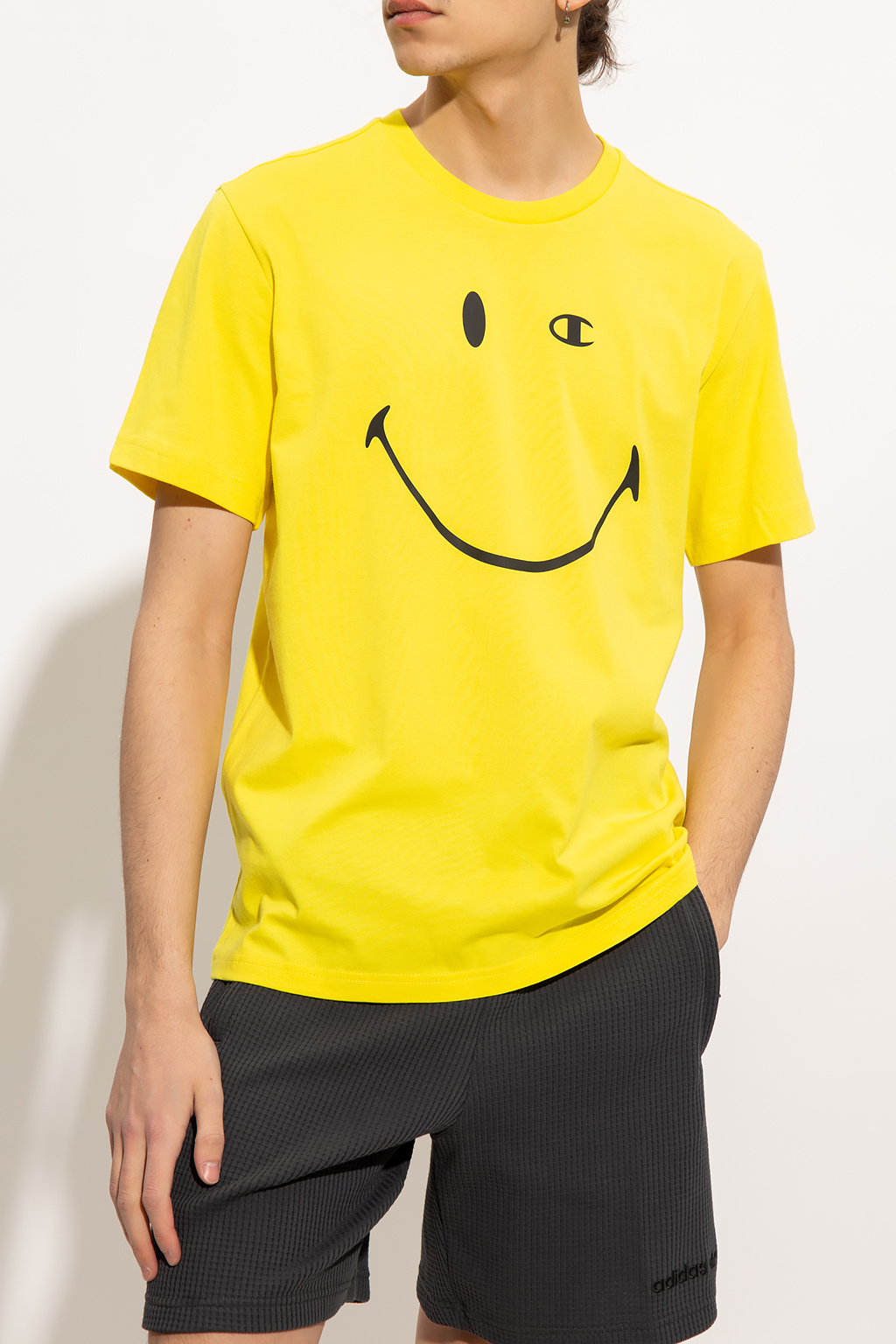 zuurgraad ik ben slaperig gesponsord ASOS Daysocial sweatshirt with towelling logo - Champion x Smiley® Champion  - IetpShops GB