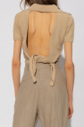 Jacquemus beige Backless polo shirt