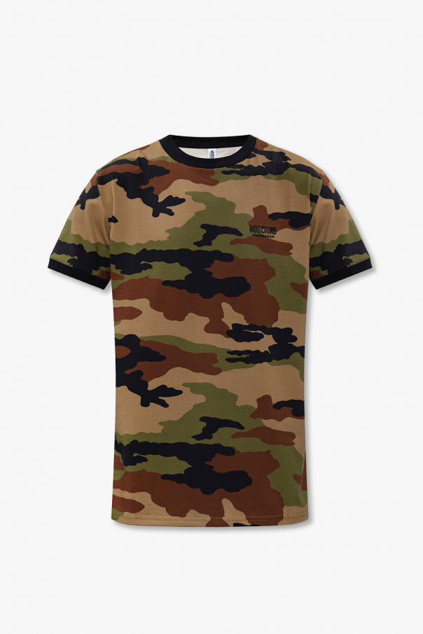 Moschino T-shirt with camo print
