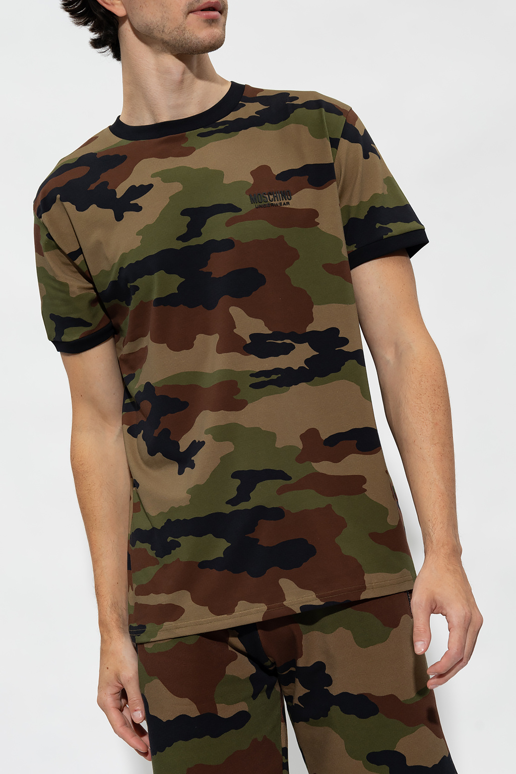 Moschino T-shirt with camo print