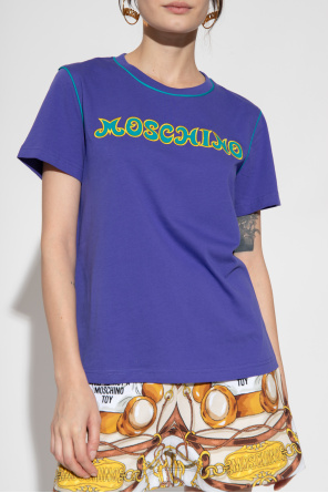 Moschino green cotton long-sleeve shirt