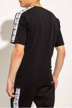 Moschino short-sleeved keyhole detail T-shirt