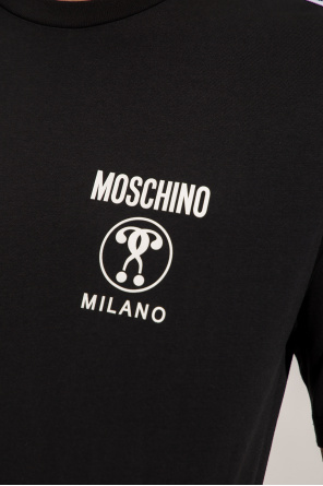 Moschino champion zip up hoodie grey black red