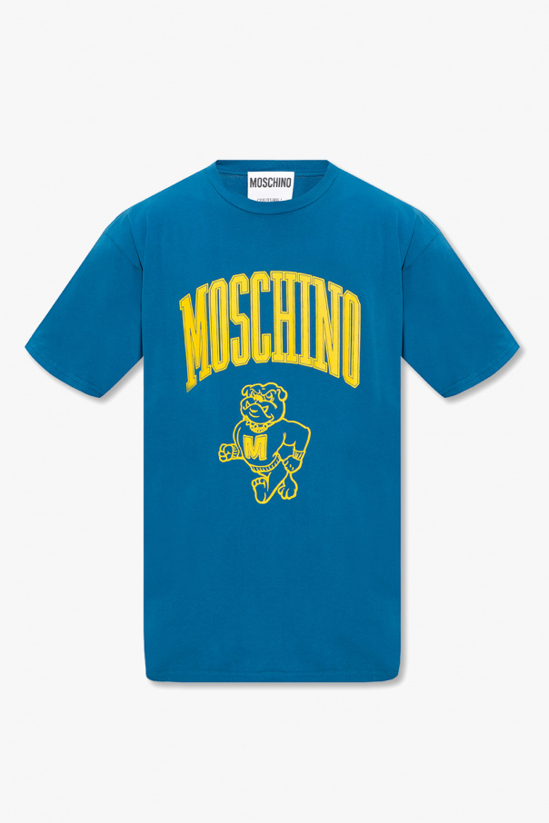 Moschino pinstriped tie detail shirt