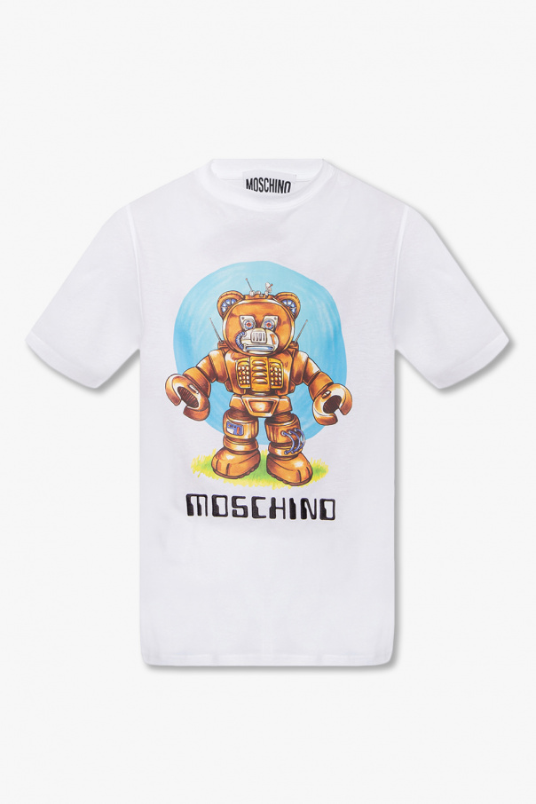 Moschino T Shirts Holiday Print