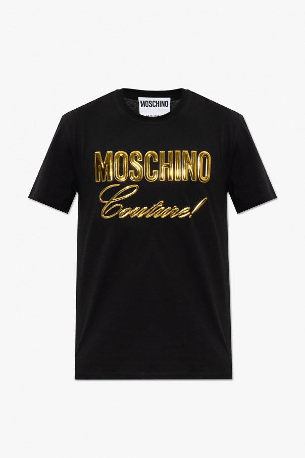 Moschino gucci x disneyr embroidered cotton t shirt