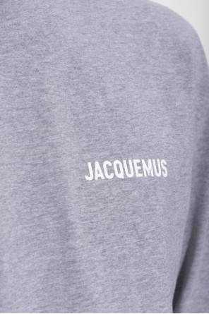 Jacquemus Man desk-to-dinner shirt With Curved Logo And Black And Grey Checkered Pattern