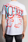 Iceberg Crooked Tongues Sweatshirt in blauw met wassing en 'goodfeel family' print