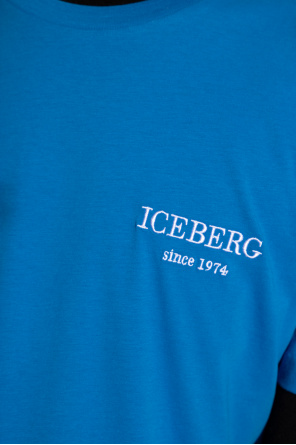 Iceberg Travel t-shirt med bröstficka