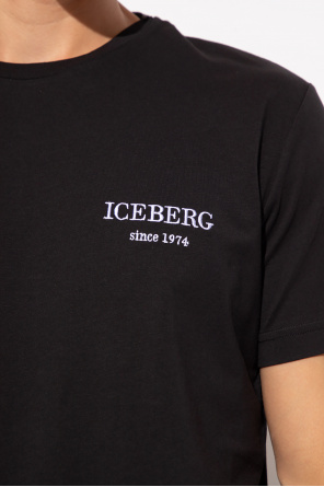 Iceberg Teddy motif cropped zipped hoodie