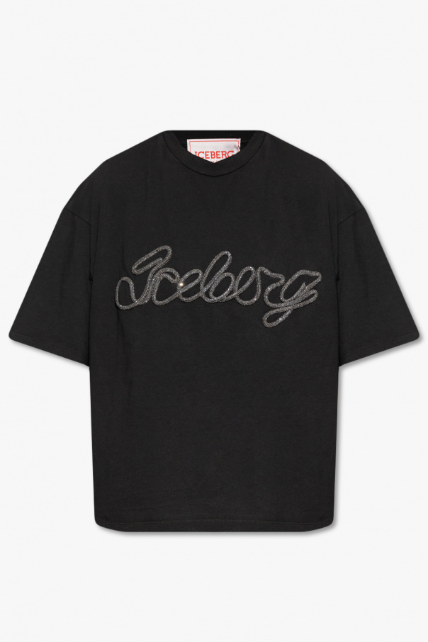 Iceberg embroidered logo tailored shirt