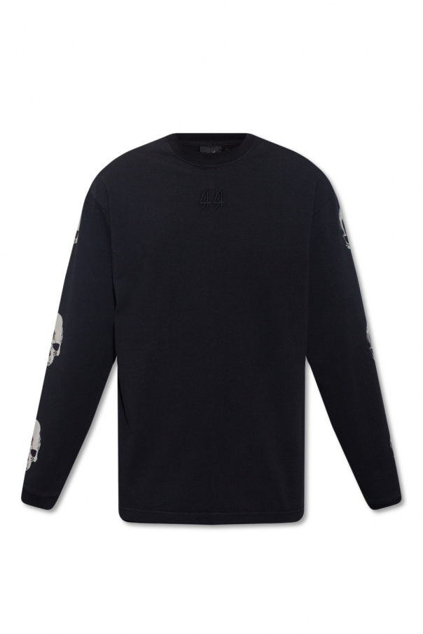 44 Label Group ‘Bones Sand’ T-shirt with long sleeves