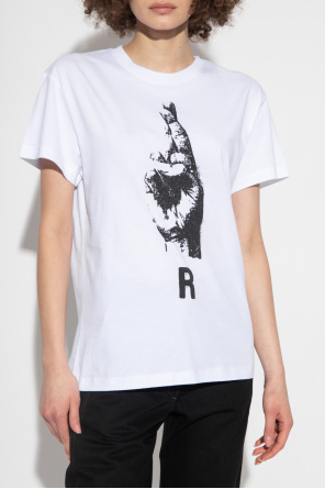 Raf Simons T-shirt z nadrukiem