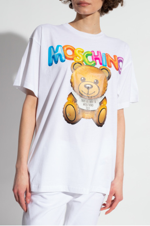 Moschino t-shirt manches longues gris rayé noir taille 10 ans