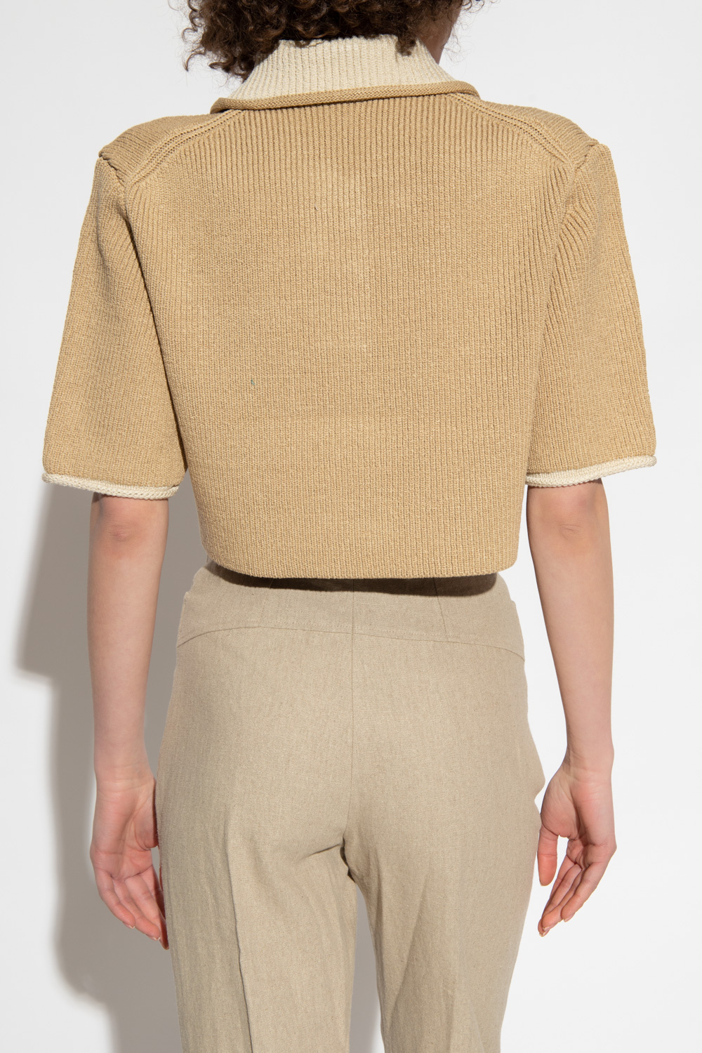 Jacquemus ‘Arco’ cropped Plein sweater