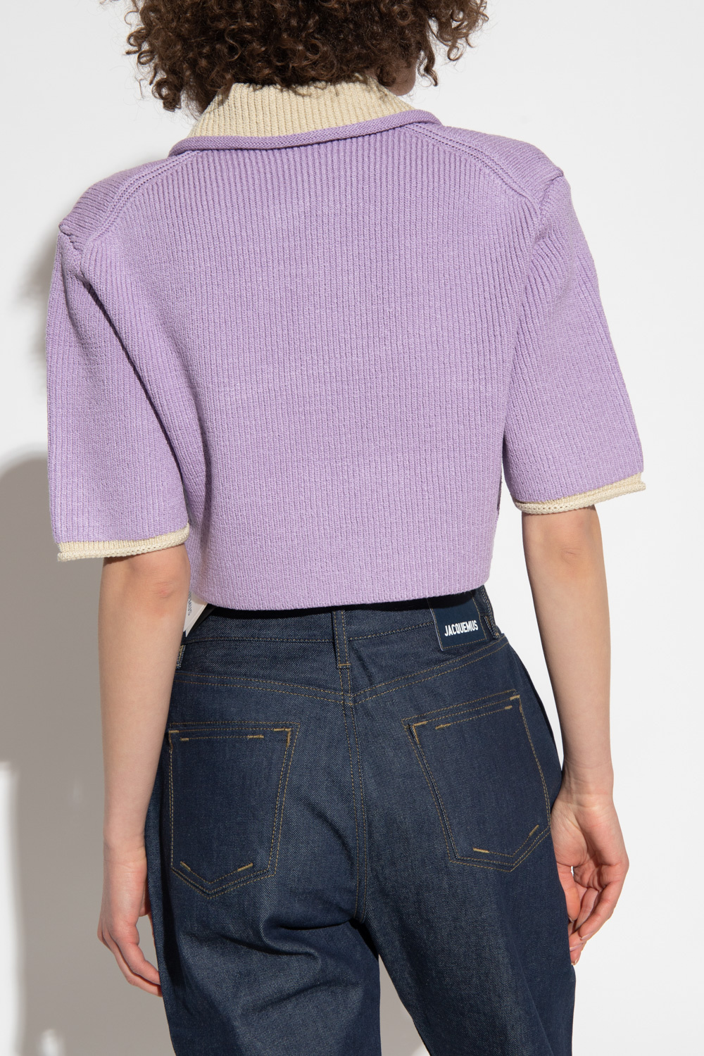 Jacquemus ‘Arco’ cropped Windrunner sweater
