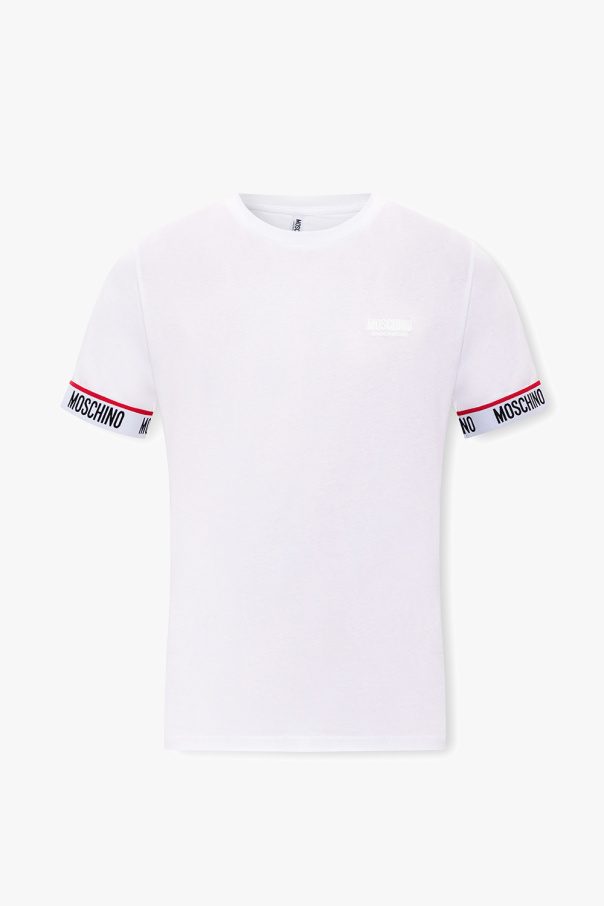 Moschino T-Shirt mit Stehkragen von
