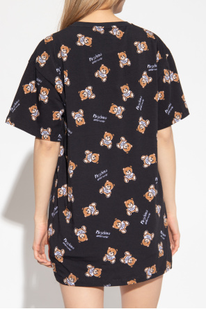 Moschino T-shirt Velour with teddy bear motif