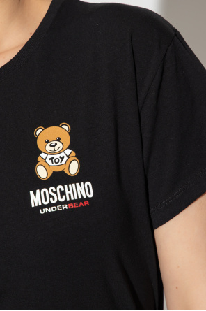 Moschino Vision Of Super Kids embroidered-logo hoodie Grün