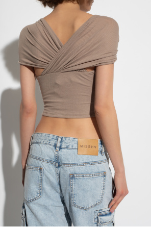 MISBHV ‘Drapped’ ribbed top