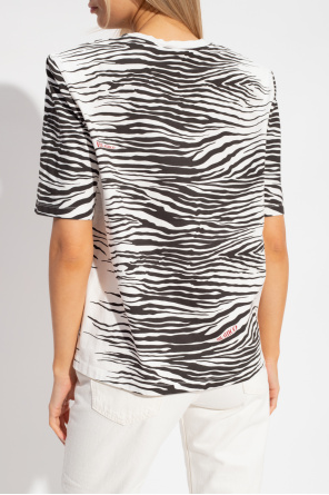 The Attico ‘Bella’ T-shirt with animal pattern