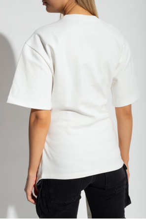The Attico ‘Mabel’ asymmetric T-shirt Ludovic with tie waist