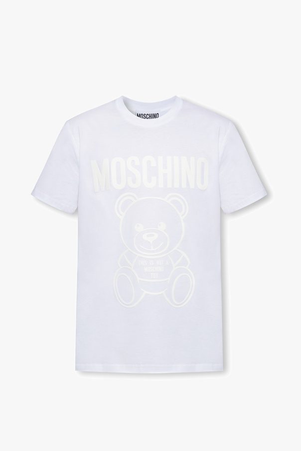 Moschino T-shirt Club Carl Homme Jaune