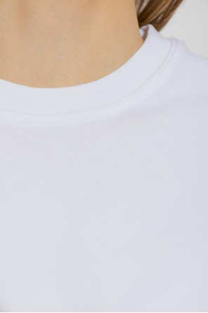 TOTEME Short Sleeve Solid V-Neck T-Shirt