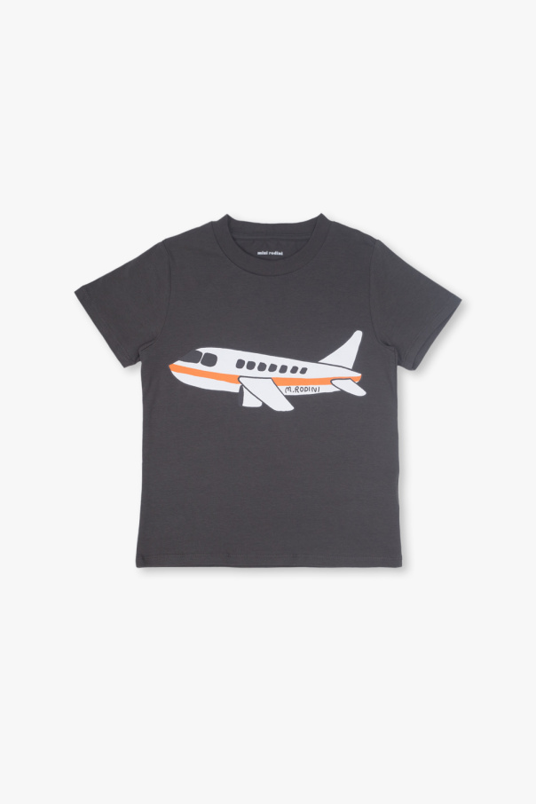 Mini Rodini T-shirt with motif of airplane