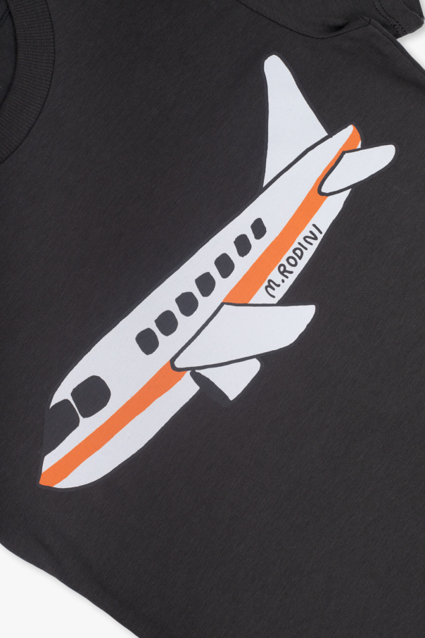 Mini Rodini T-shirt with motif of airplane