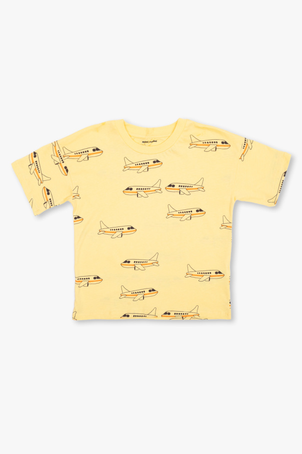 Mini Rodini T-shirt with motif of airplanes