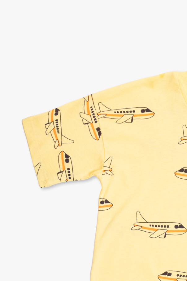 Mini Rodini Pyjama Short T-shirt Icon Holographic Smiley Gris