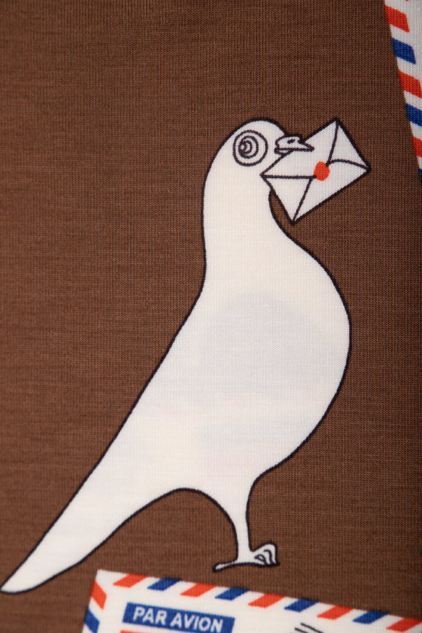 Mini Rodini T-shirt tie-dye with animal motif