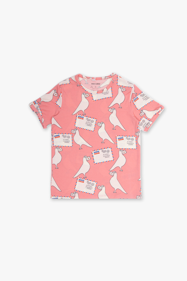 Mini Rodini MP Men's Essentials T-Shirt Short-sleeved Washed Pink