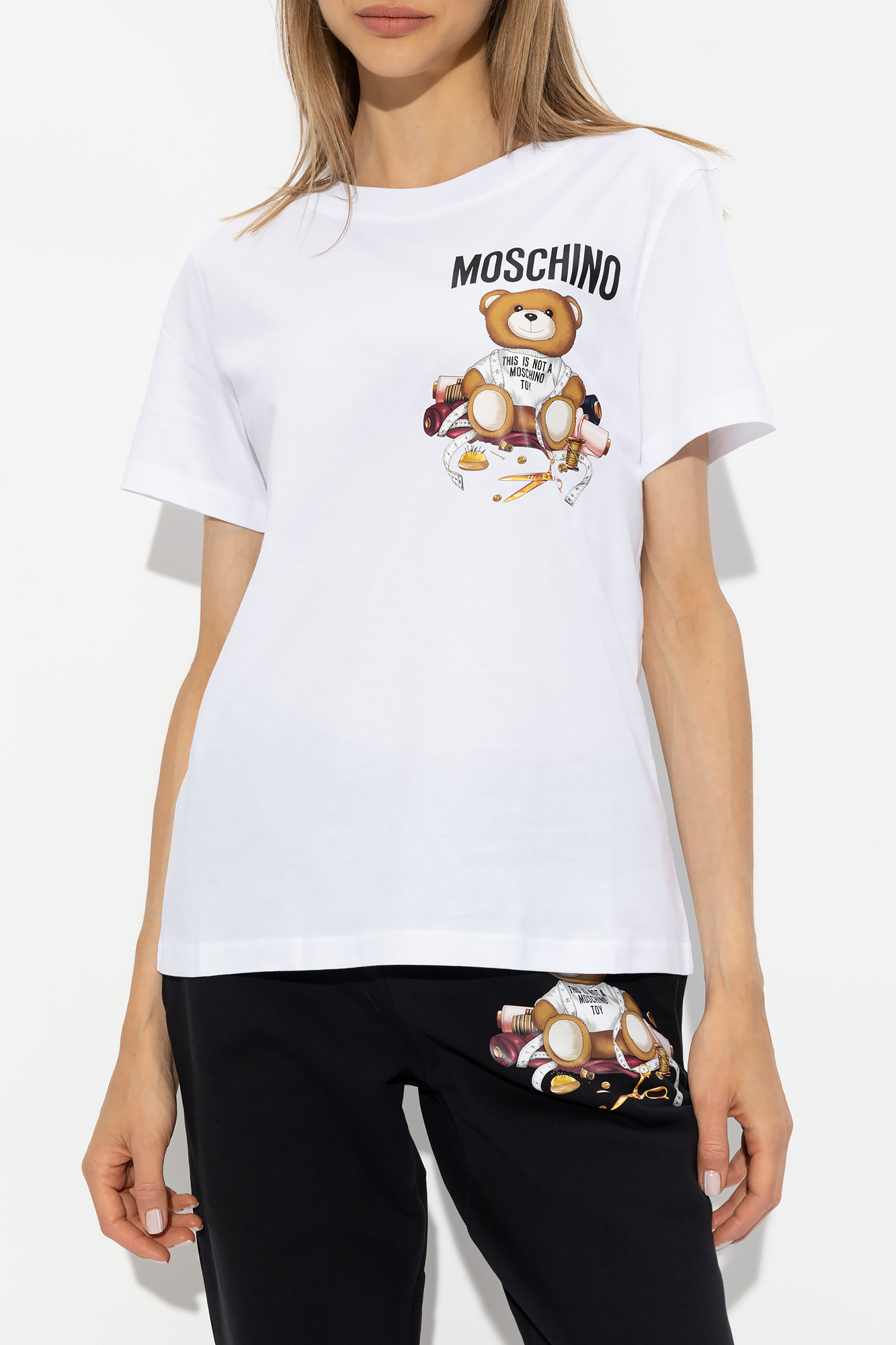 White Printed T-shirt Moschino - Vitkac Canada