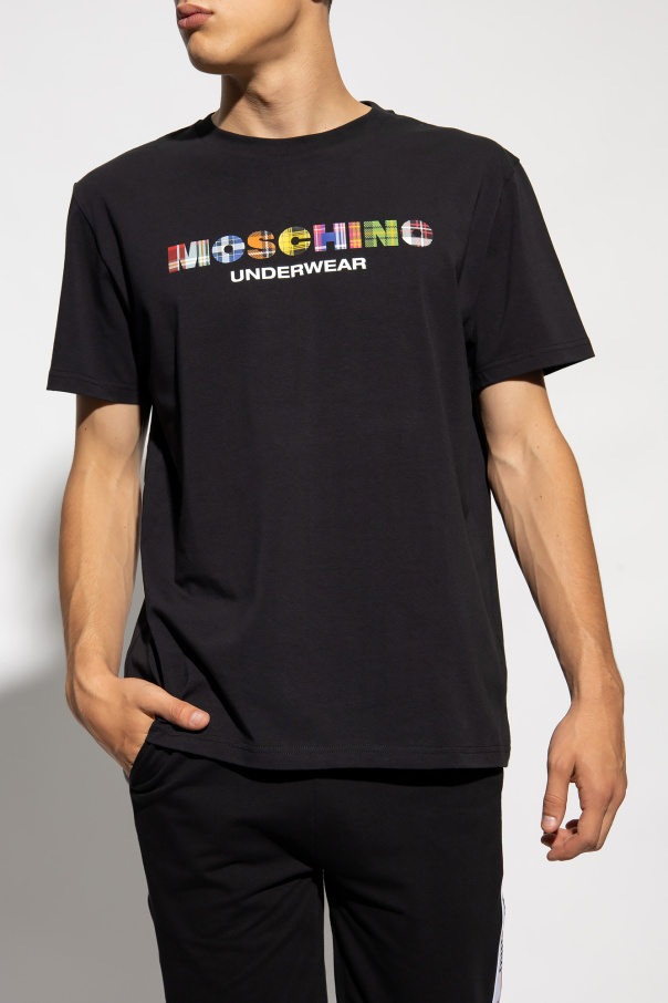Black T-shirt with logo Moschino - Vitkac Canada
