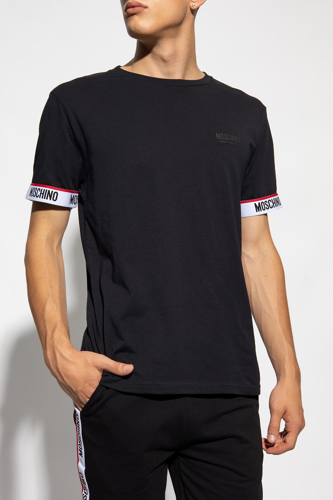 Black T-shirt with logo Moschino - Vitkac Germany