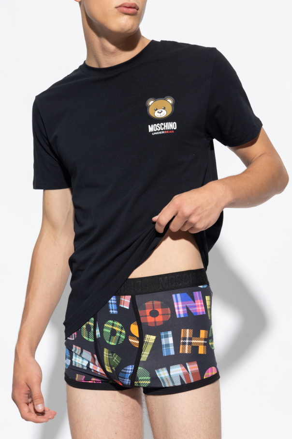 Moschino The North Face Faces long sleeve t-shirt in black exclusive to ASOS