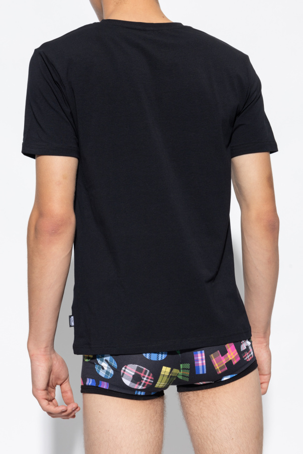 Moschino The North Face Faces long sleeve t-shirt in black exclusive to ASOS