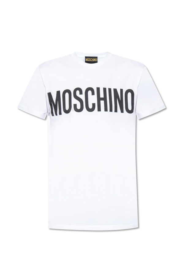 Moschino Stone Island Junior sleeve logo-patch hoodie